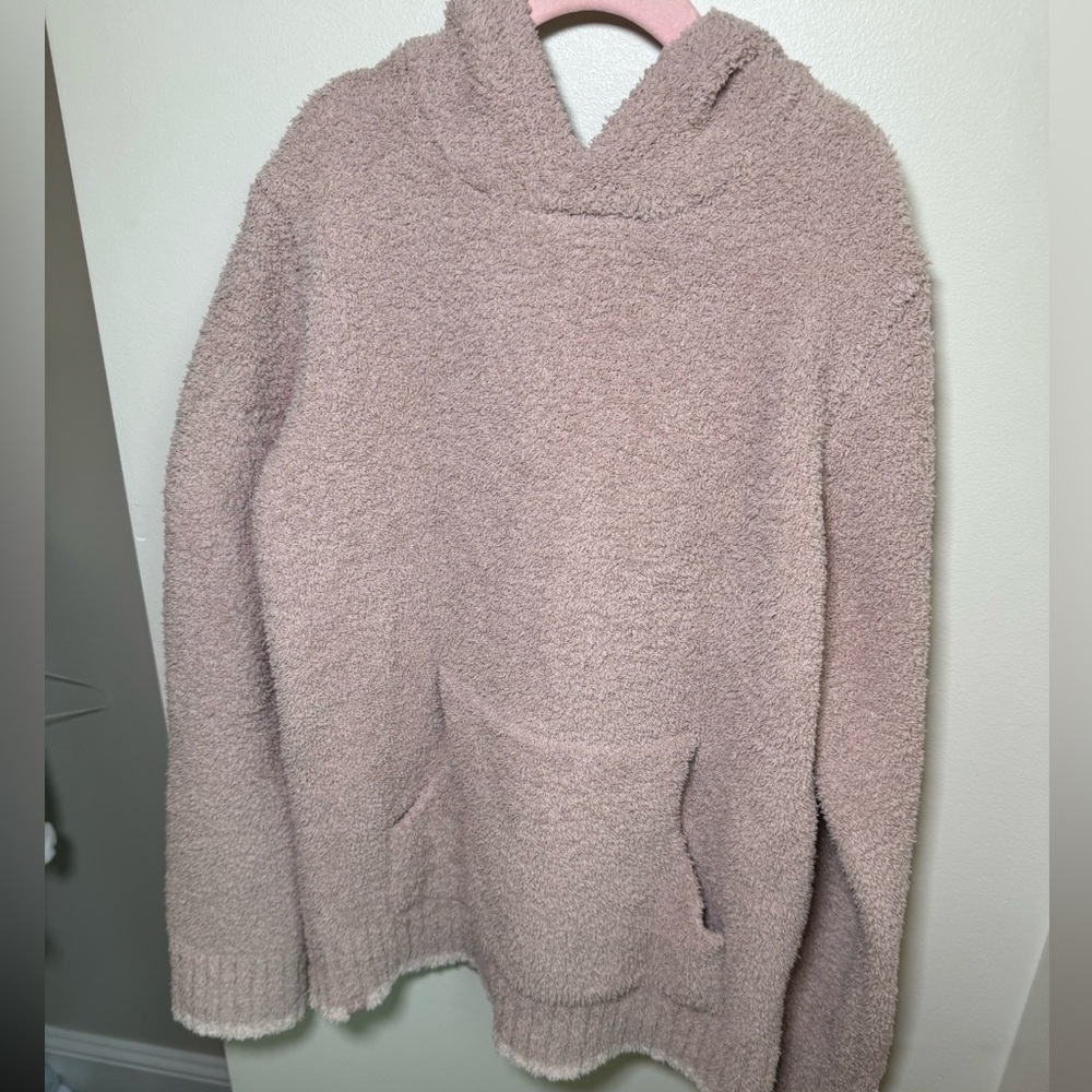 Barefoot Dreams CozyChic Youth Pullover Hoodie Faded Rose Size 8/10